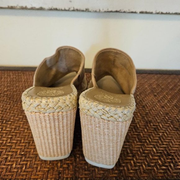 VINCE CAMUTO Tan Slip on Wedges  size 10M - Picture 3 of 6